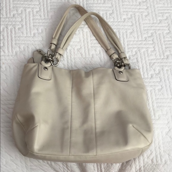 Coach cream-colored large shoulder bag - Picture 2 of 7